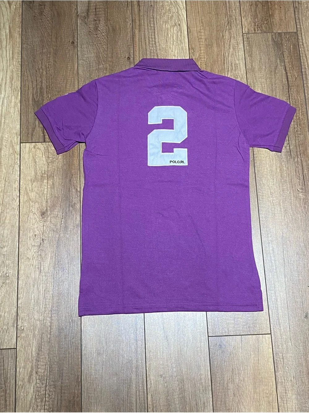 Polo Ralph Lauren Custom Slim Fit Purple London Polo Shirt Short Sleeve NWT